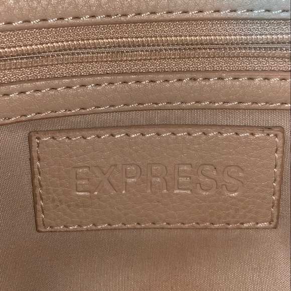 Express Cream Clutch with Tassel and Flap Closure - Picture 6 of 6